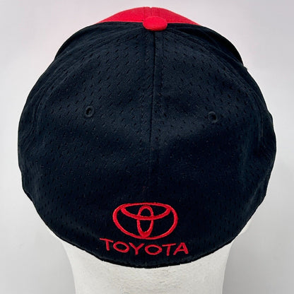 NASCAR Boris Said Signed Baseball Hat Cap Toyota Save Mart 350 Red Flex Fit OSFA