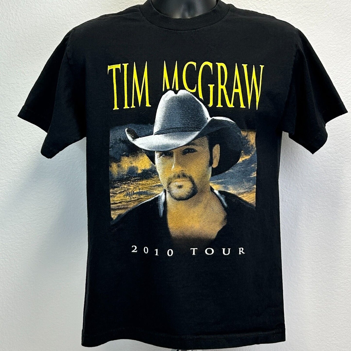 Tim McGraw 2010 Tour T Shirt Mens Medium Lady Antebellum Concert Country Black