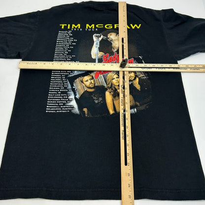 Tim McGraw 2010 Tour T Shirt Mens Medium Lady Antebellum Concert Country Black