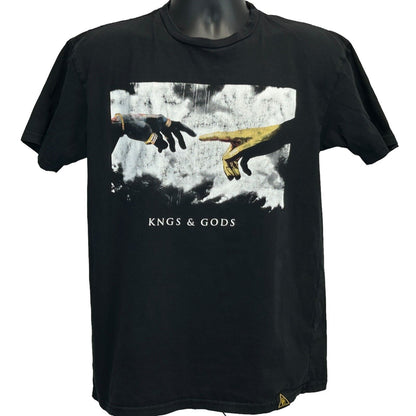 Camiseta de hombre negra de Kings &amp; Gods Last Kings Records, talla grande, LK Tyga Rap Michelangelo