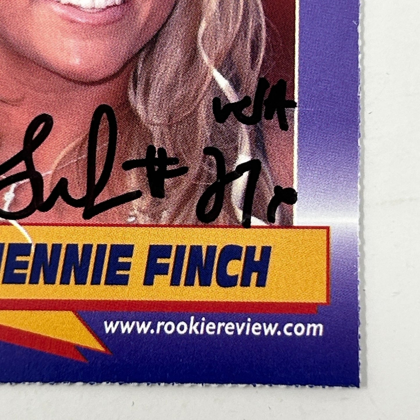 Jennie Finch Autographed Trading Card 2003 Rookie Review Signed Authenticated