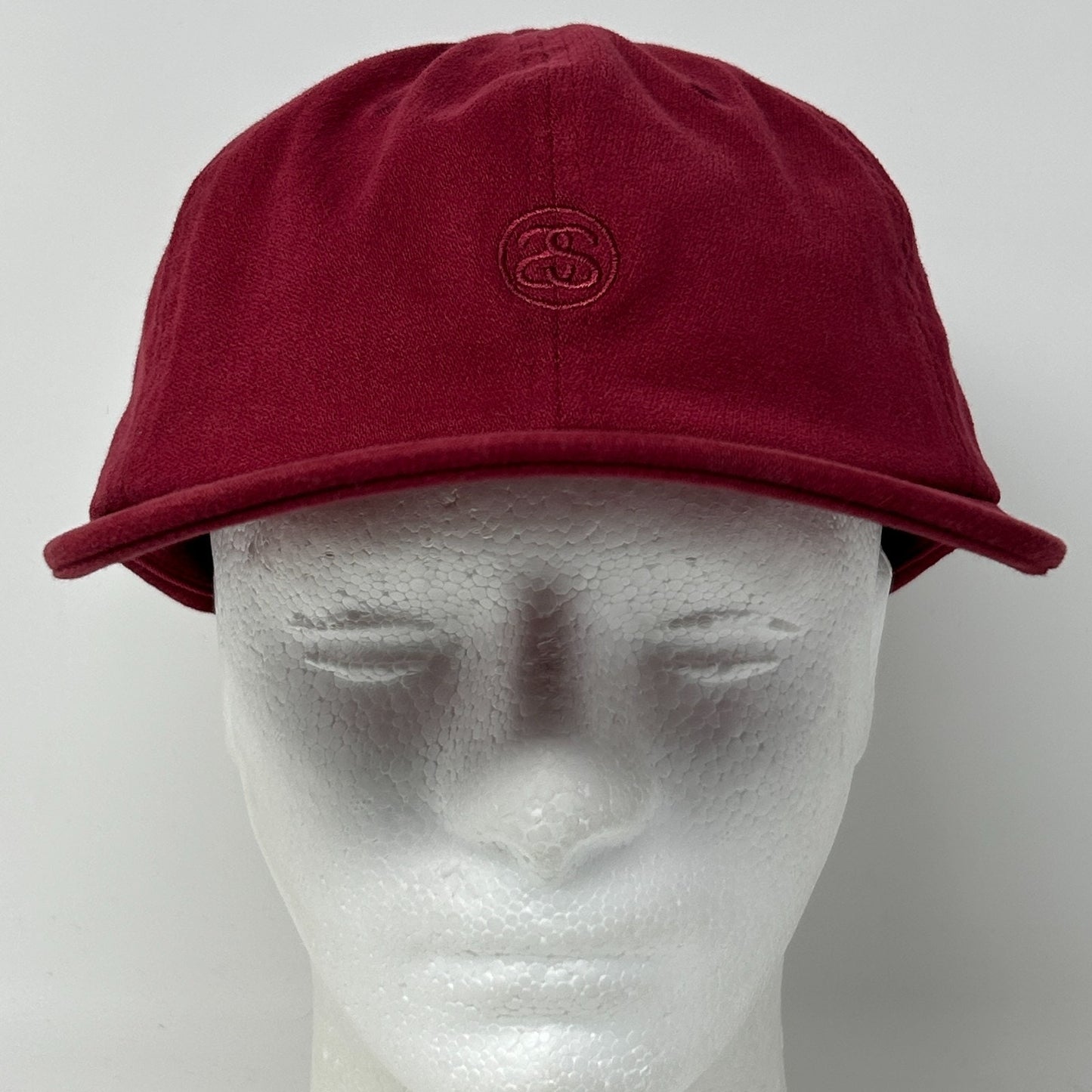Stussy SS Logo Hat Baseball Cap Surfer Surfing Streetwear Skater Strapback Red