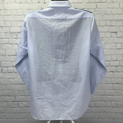 Propper USAF Air Force Shirt 16‑32 AF Blue Polyester Wool Uniform Long Sleeve