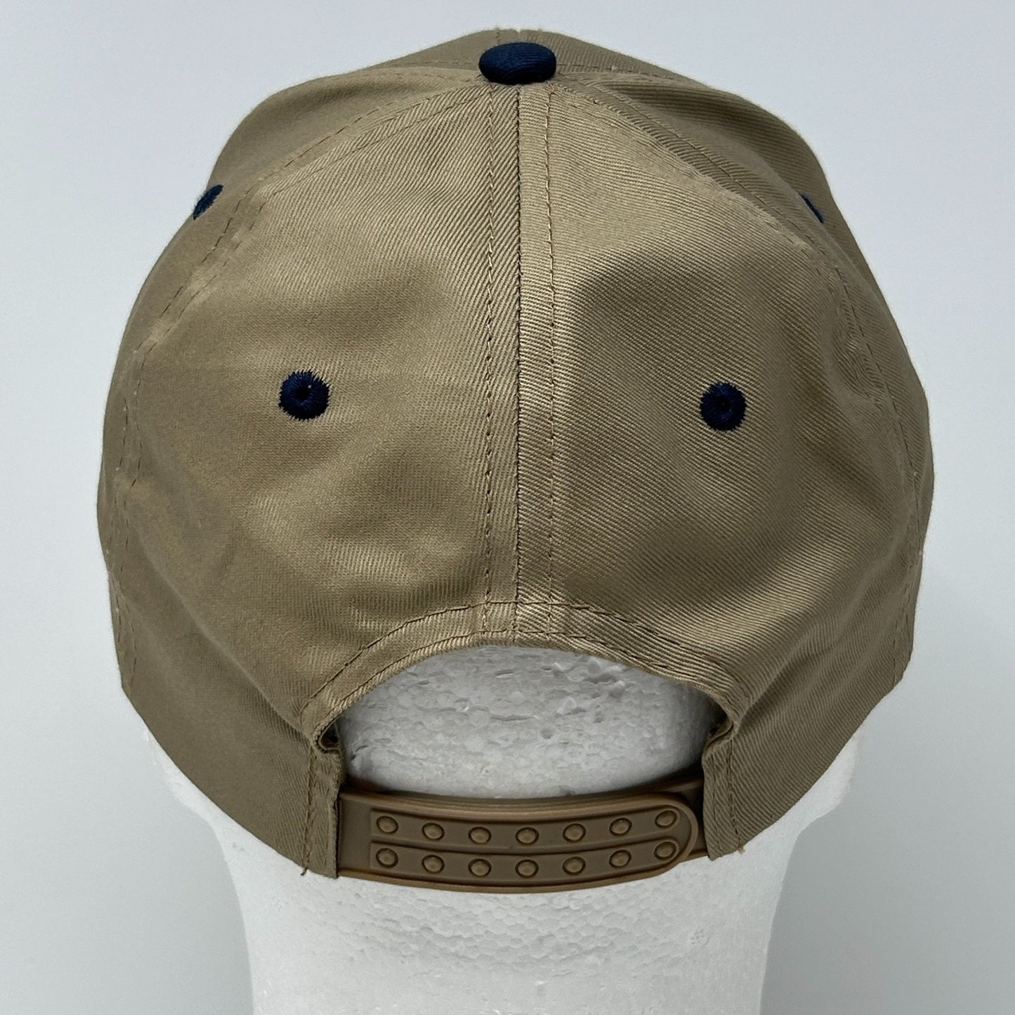 Vintage 90s Denison Livestock Auction Hat Baseball Cap Iowa Bulls Snapback Beige