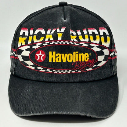 Vintage Ricky Rudd NASCAR Baseball Hat Cap K-Products Havoline Racing Black