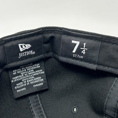 Atlanta Falcons Wool Baseball Hat Cap Fitted 7 1/4 New Era x Just Don NFL Black