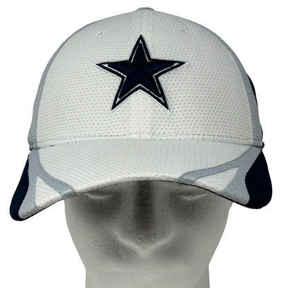 Dallas Cowboys Hat Blue White New Era 39Thirty NFL Baseball Cap Flex S/M