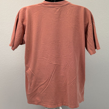 Vintage 90s Distressed Liberty Run T Shirt Tekamah Nebraska Orange XL X-Large