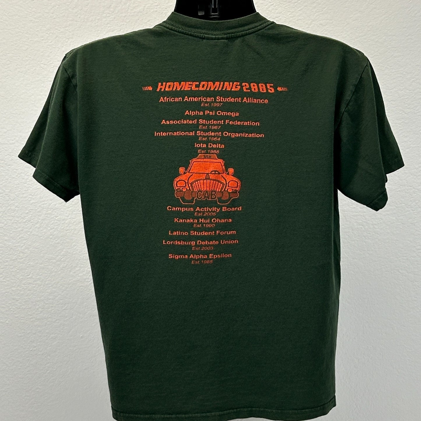 Vintage Y2Ks University of La Verne T Shirt ULV 2005 Homecoming Green M Medium