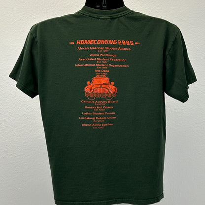 Vintage Y2Ks University of La Verne T Shirt ULV 2005 Homecoming Green M Medium