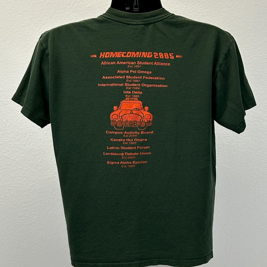 Vintage Y2Ks University of La Verne T Shirt ULV 2005 Homecoming Green M Medium - Neon Vintage
