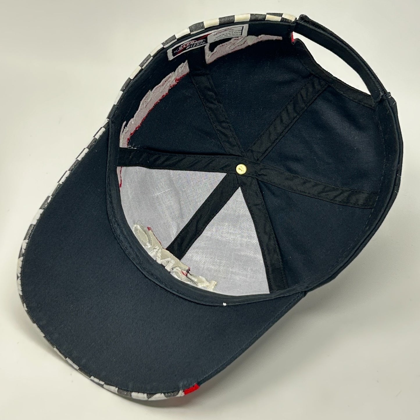 Vintage 90s Komo Machine Inc Hat Baseball Cap Machinist 6 Panel Strapback Black - Neon Vintage