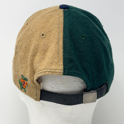 Vintage 90s Florida Fighting Gators Hat Baseball Cap University Strapback Beige