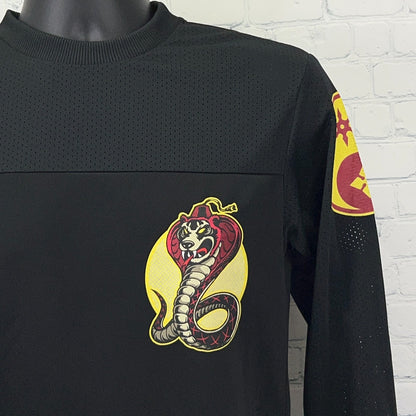 Mishka Death Adders Football Jersey S Small Black Long Sleeve Cobra Snake Shirt