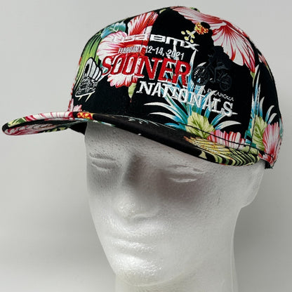 USA BMX Sooner Nationals 2021 Hat Baseball Cap Bike Race Floral Snapback Black