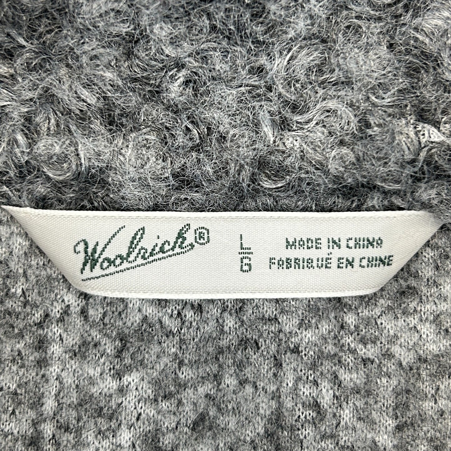 Woolrich Womens Siskiyou Fleece Vest Curly Fuzzy Full Zip 18551 Gray L Large