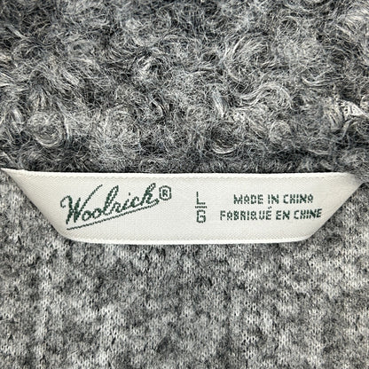 Woolrich Womens Siskiyou Fleece Vest Curly Fuzzy Full Zip 18551 Gray L Large