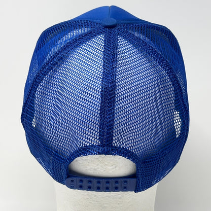 Vintage 80s Country Gold Tour 89 Trucker Hat Baseball Cap Mesh Snapback Blue