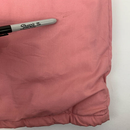 Woolrich 女式谷仓野外杂务大衣复古 70 年代粉色羊毛衬里美国制造大码