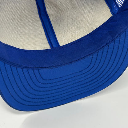 Vintage 80s NAPA Auto Parts Santa Rosa Trucker Hat Baseball Cap Snapback Blue