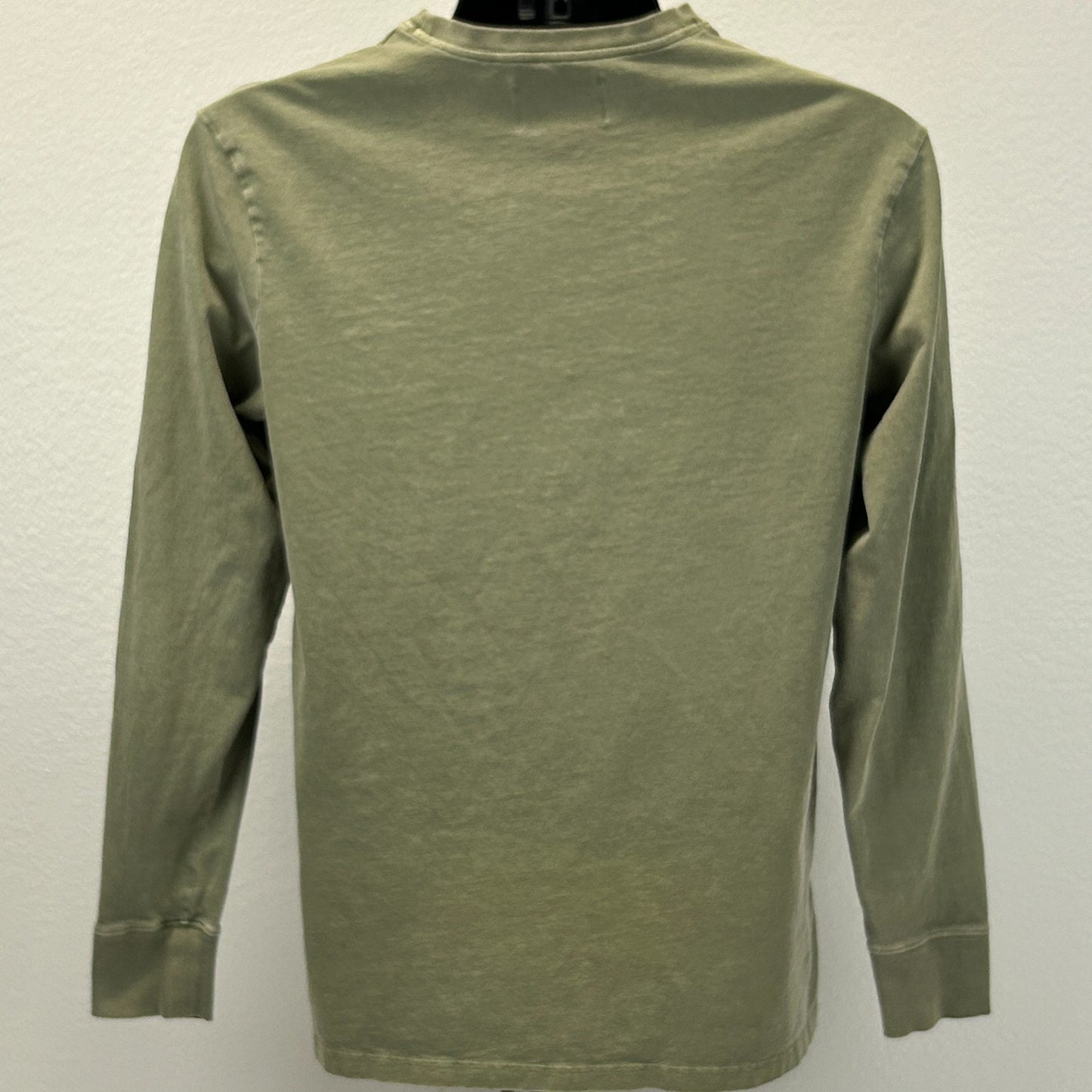 T-Bar x Cotton On T Shirt Mens S Small Green Hand Palm Tree Long Sleeve Tee