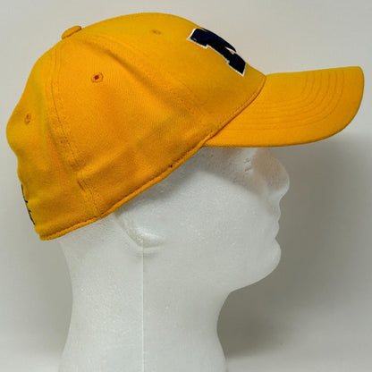 Michigan Wolverines Baseball Hat Cap Yellow University NCAA Flex One Fit S/M