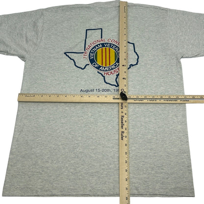 Camiseta vintage de los años 90 de la Convención VVA de veteranos de Vietnam, talla grande, militar de Houston, Texas