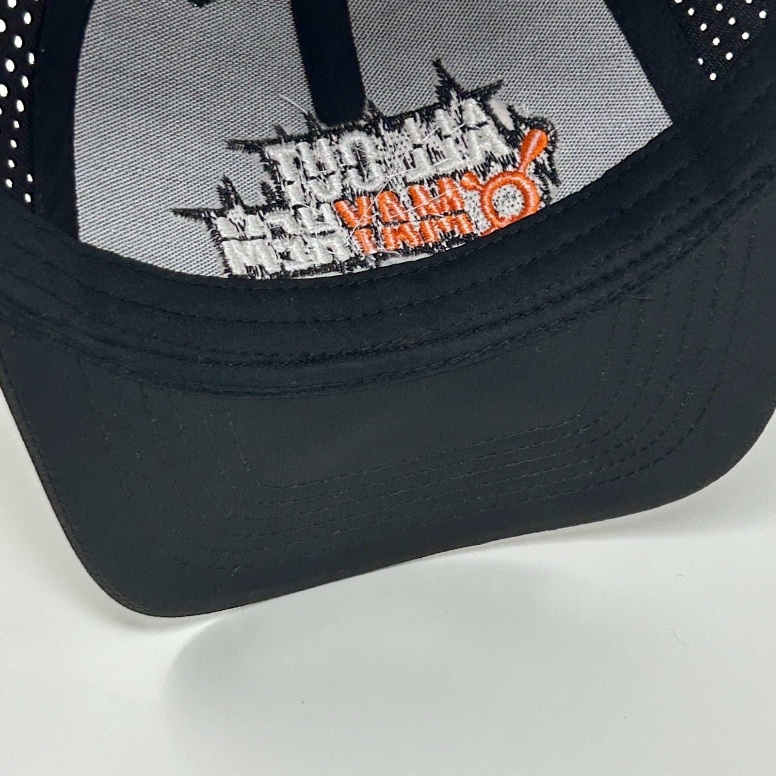 Orangetheory Fitness All Out Mayhem Trucker Hat Baseball Cap OTF Strapback Black - Neon Vintage