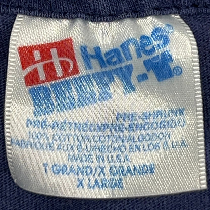 Vintage 90s Smith Emery Company 90 Years T Shirt Construction Blue XL X-Large