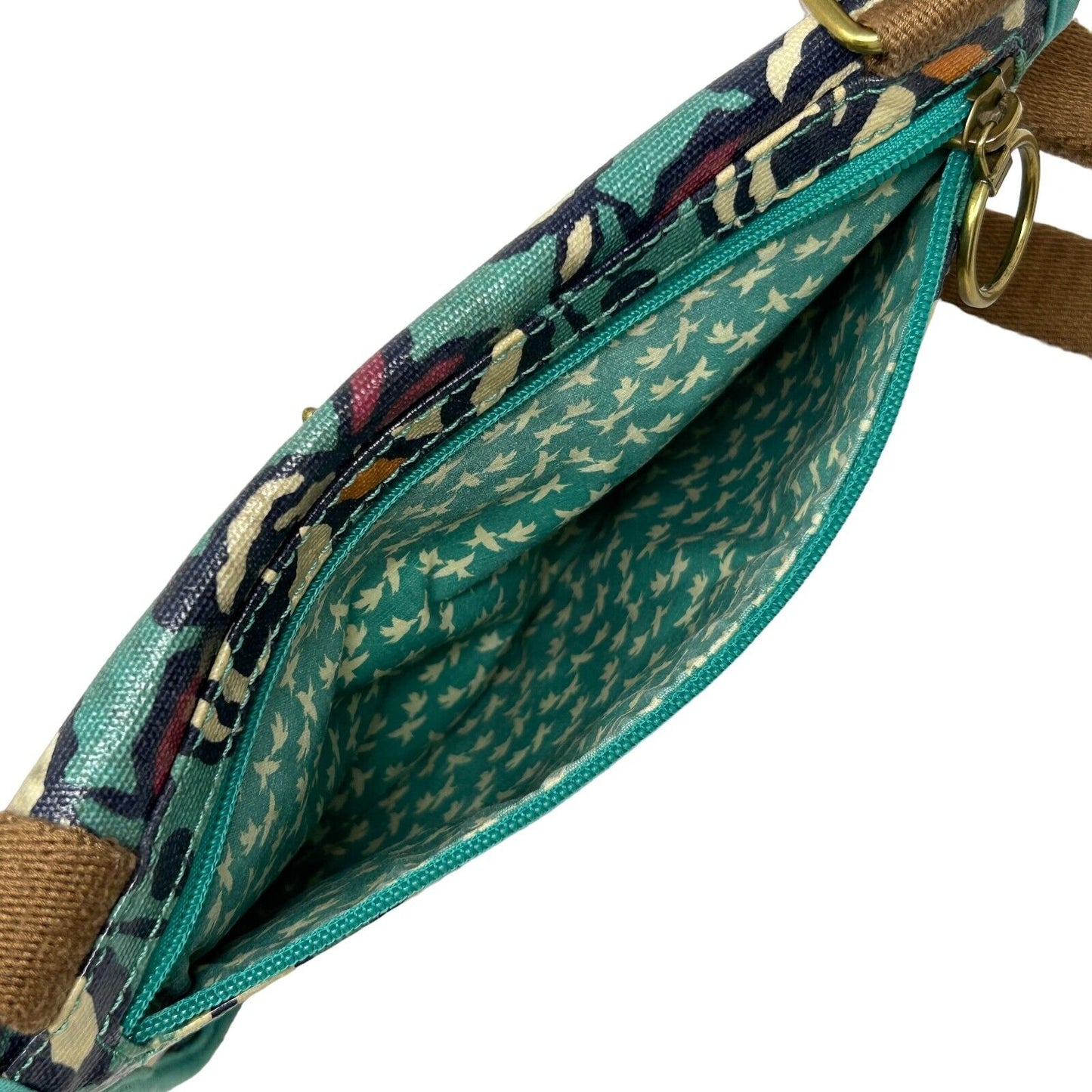 Bolso bandolera pequeño con estampado floral azul Key Per Mini de Fossil para mujer SL4139