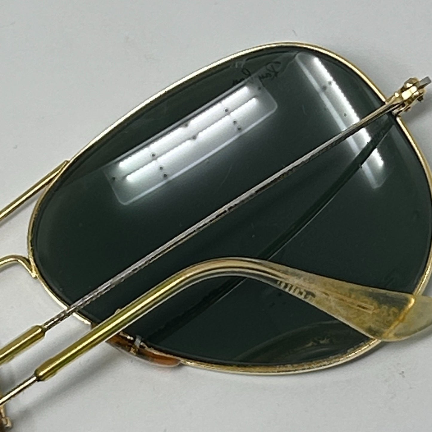 Vintage Ray Ban Aviator Large Metal II Sunglasses L2846 RB3026 60-15-140 Gold
