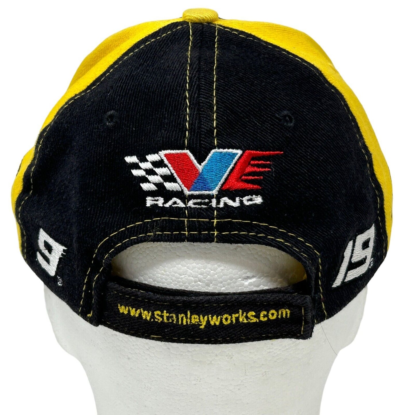 NASCAR Stanley Valvoline Strapback Hat Motorsports Racing Yellow Baseball Cap