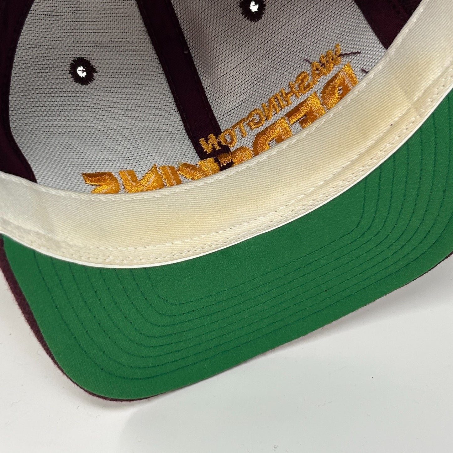 Vintage 90s Washington Redskins Hat Baseball Cap Commanders AJD Snapback Red