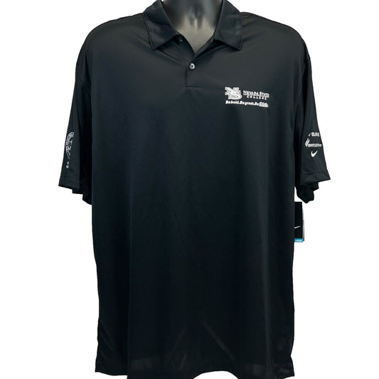 Nevada State College Polo T Shirt Black NSU University Nike Golf Mens XL X-Large