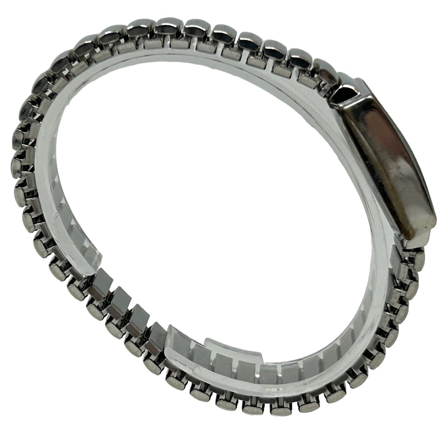 Diamond Brand Womens Wristwatch Silver Bracelet Band Analog 12 Hour Dial