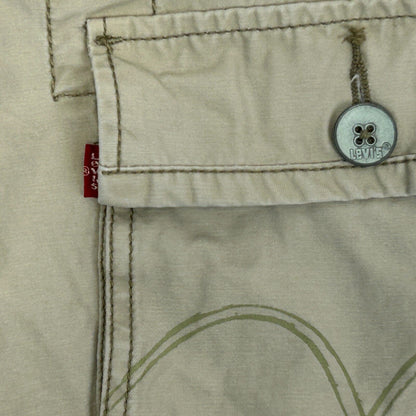 Pantalones cortos cargo Levi's Squad para hombre, talla 35, sarga de algodón beige Levi Strauss 36610-8091