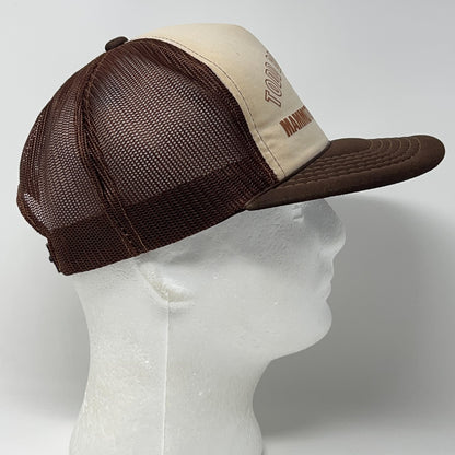 Vintage 80s Todd Body Shop Trucker Hat Baseball Cap Arkansas Snapback Brown