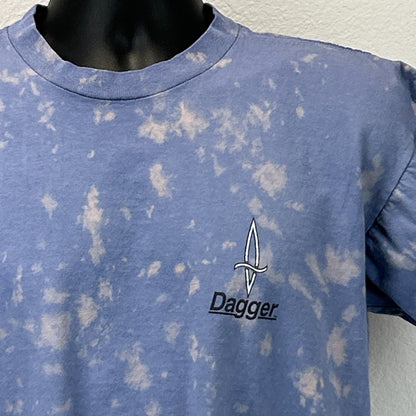 Vintage 90s Dagger Kayaks T Shirt Kayaker Kayaking Blue Graphic Tee L Large