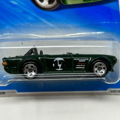 Triumph TR6 Hot Wheels Collectible Diecast Car Green 2009 HW Premiere New