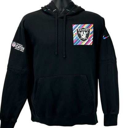 Las Vegas Raiders Crucial Catch Hoodie Hooded Sweatshirt NFL Nike Black L Large