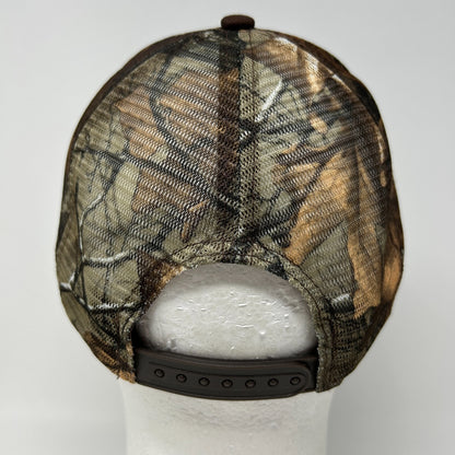 The Home Depot Trucker Hat Baseball Cap Hunting Camouflage Mesh Snapback Brown
