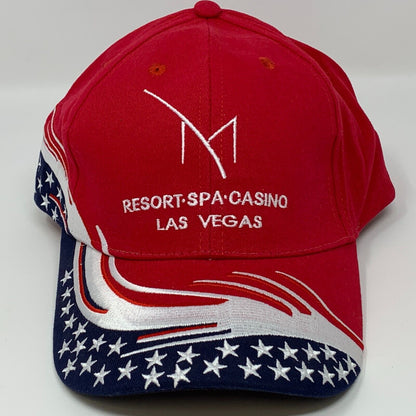 M Resort Spa 赌场拉斯维加斯斜背帽子美国国旗爱国棒球帽