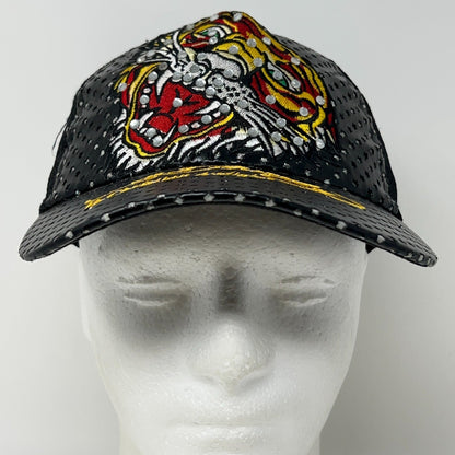 Ed Hardy Christian Audigier Tiger Rhinestone Trucker Snapback Baseball Hat Cap