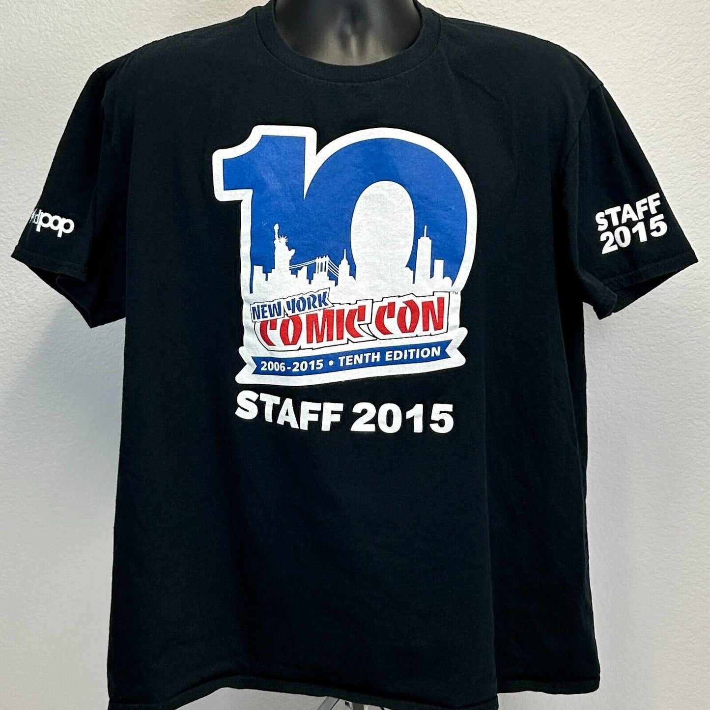 New York Comic Con 2015 T Shirt Mens X-Large NYCC Comic Book Convention Black