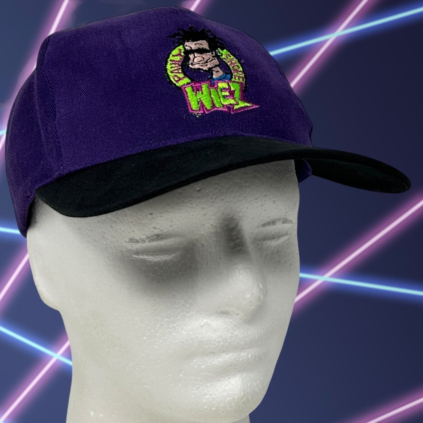 Vintage Pauly Shore Wiez Baseball Hat Cap Comedian The Weasel Snapback Purple