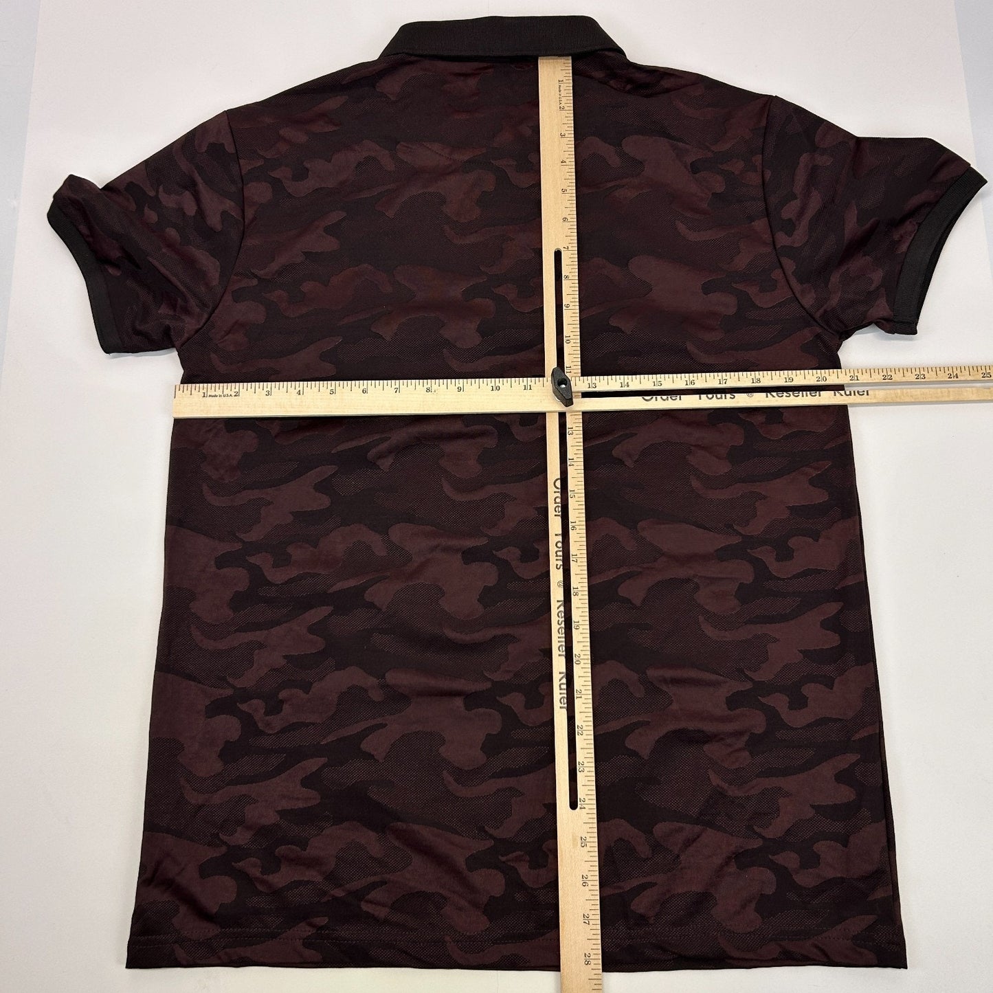 SOBK Straight Outta Brooklyn Camo Polo Shirt Camouflage Flex Fit Red L Large