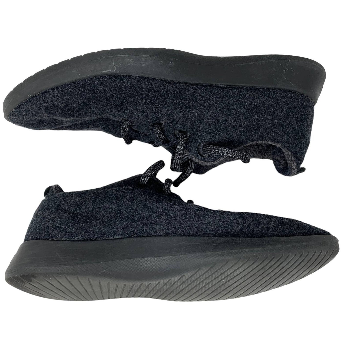 Allbirds Womens Wool Runners Running Shoes Black 0166NVK Low Top Lace Up Size 8