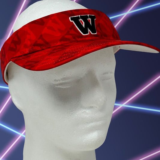 Gorra vintage con visera escarlata del Wabash College, años 90, estilo Indiana Strapback, color rojo, The Game