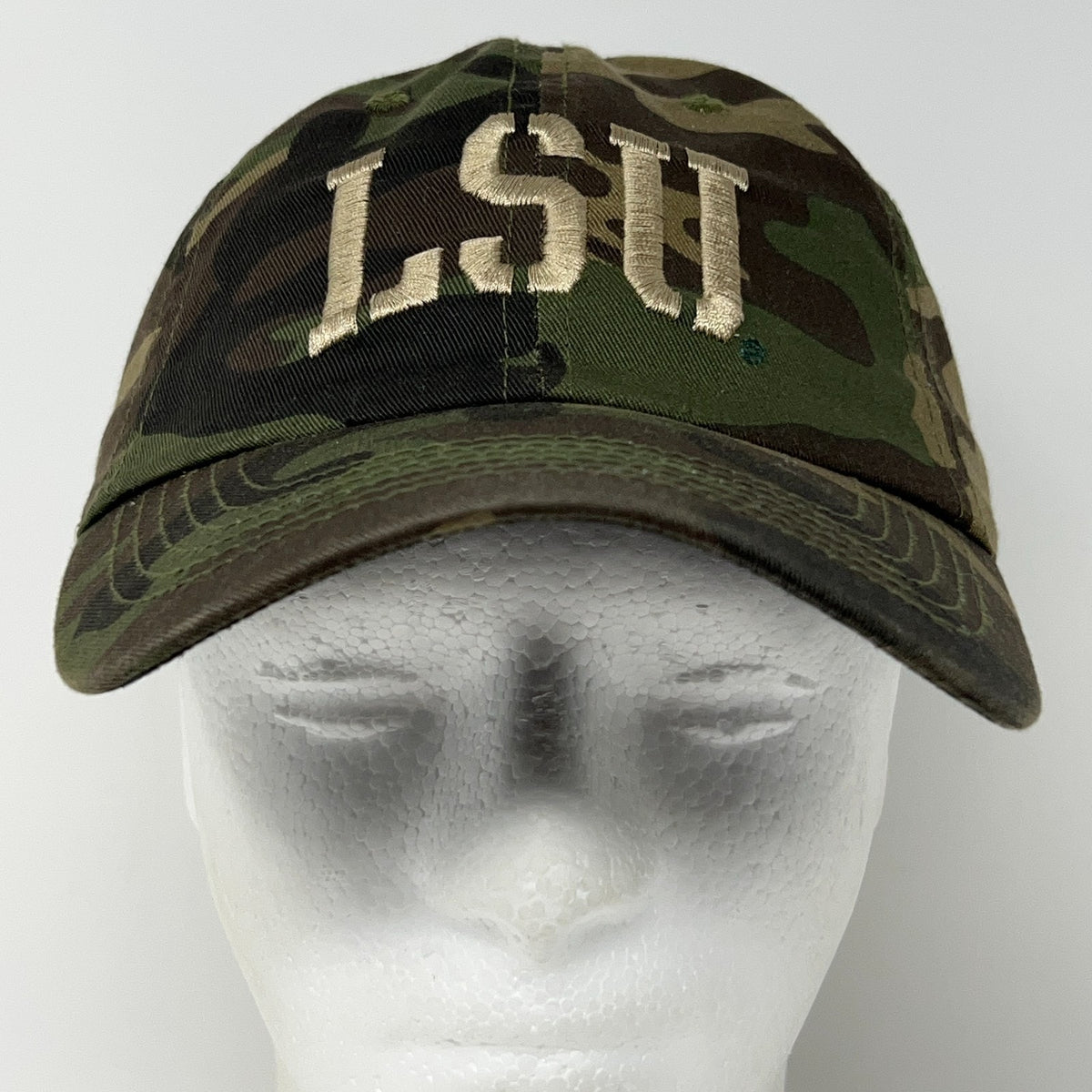 LSU Louisiana State University Tigers Hat Baseball Cap Camo Camouflage Strapback