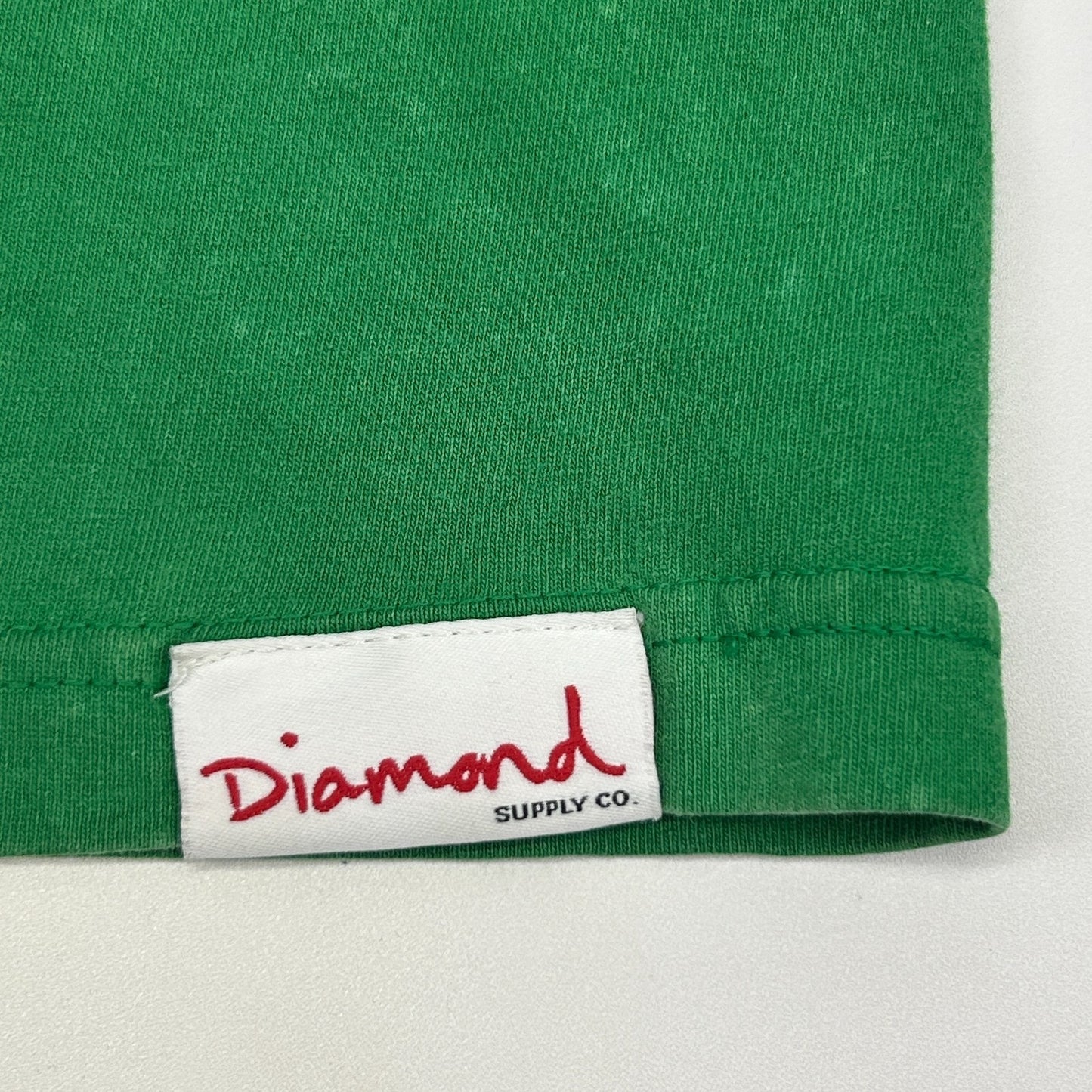 University of Diamond Supply Co T Shirt Streetwear Self Education Green L Large